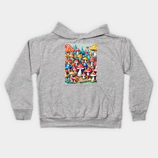 Mushrooms gift ideas Kids Hoodie